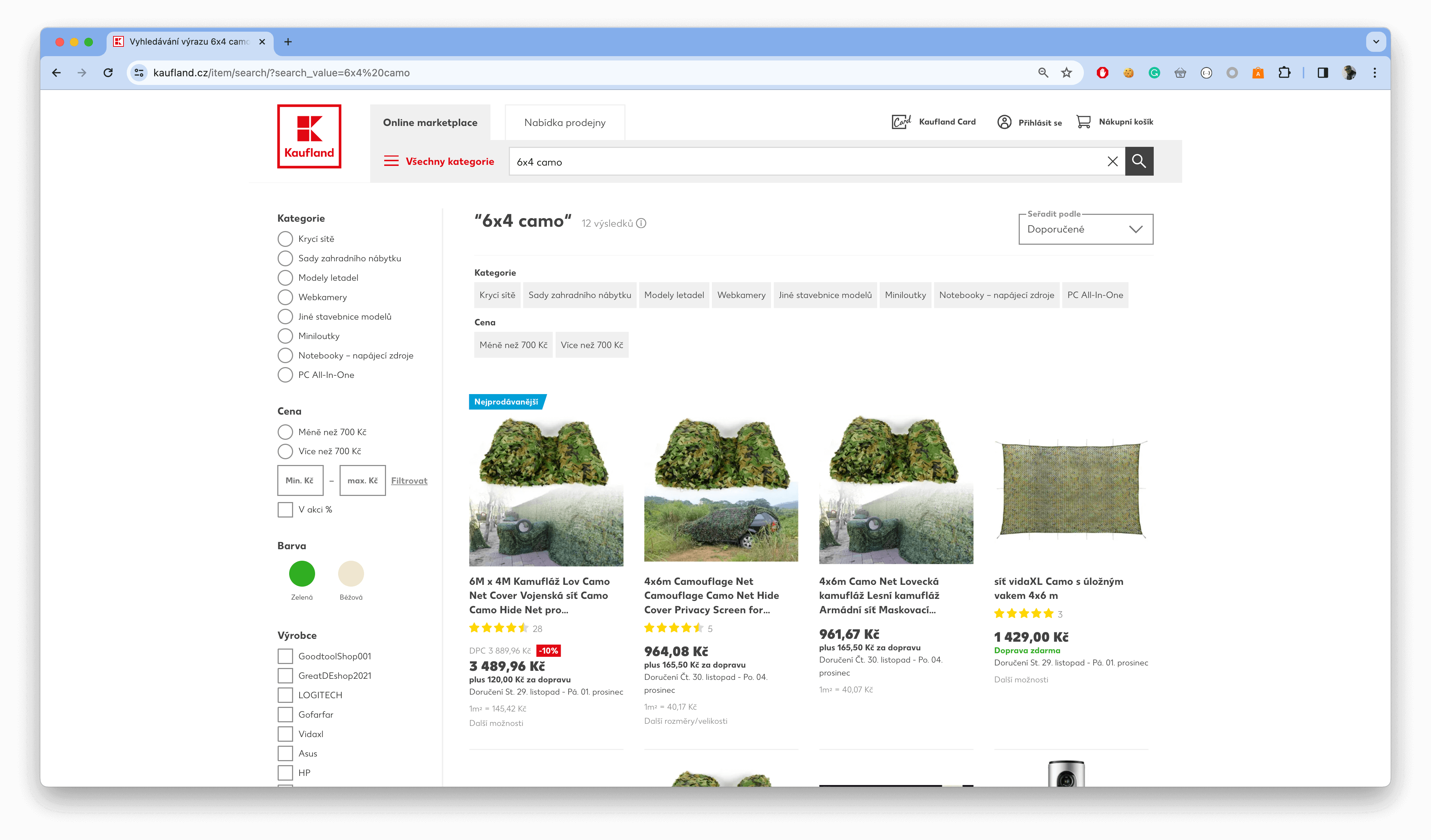 Non-discounted products are much cheaper