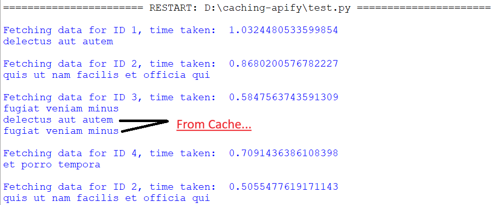 LFUCache fetching data