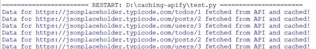 Python caching using Redis