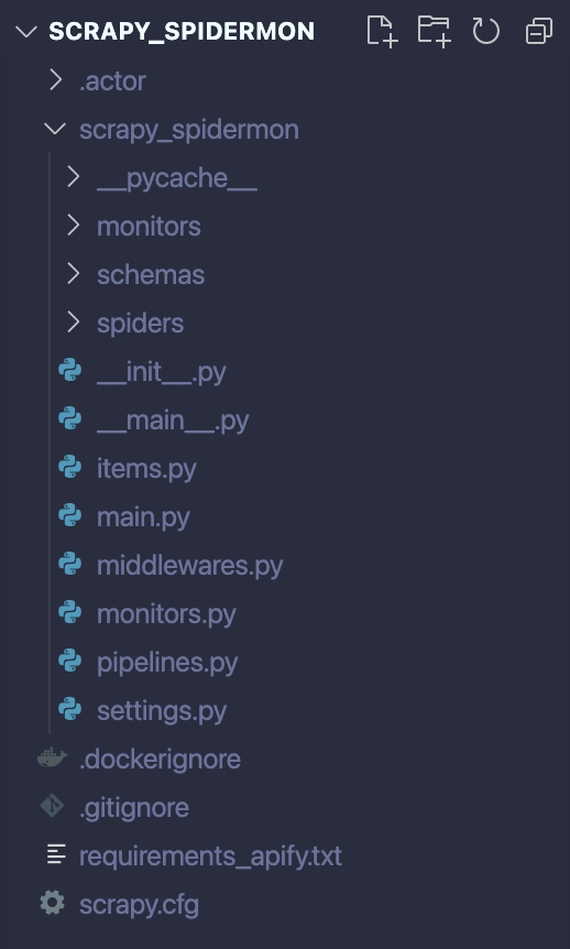 Scrapy Spidermon as an Apify Actor. Project structure.