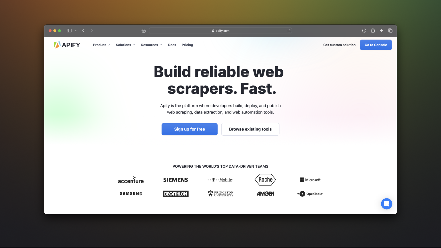 Apify - best ScrapingBee alternative