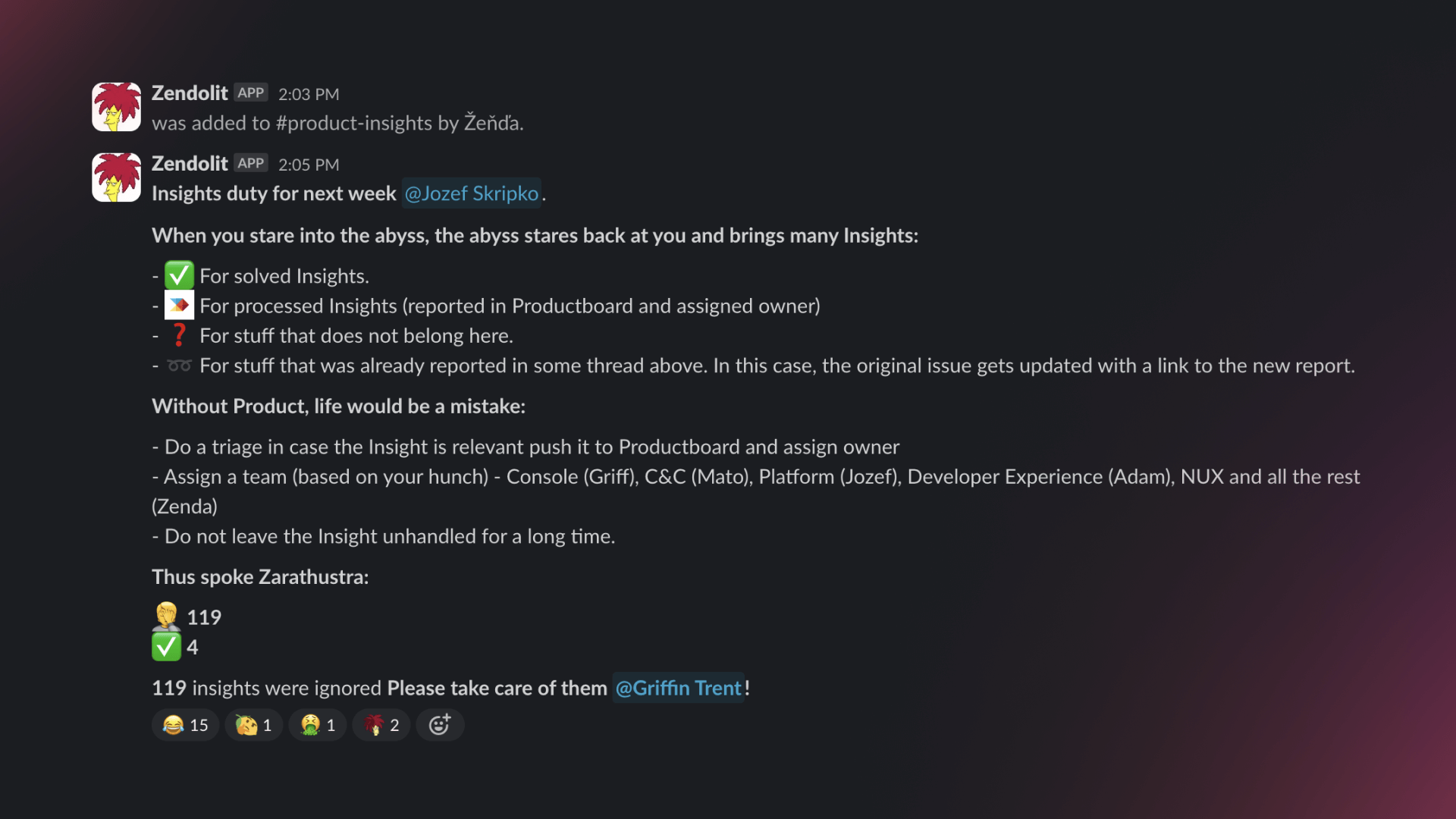 Launch of Zendolit - our Product Insights Bot
