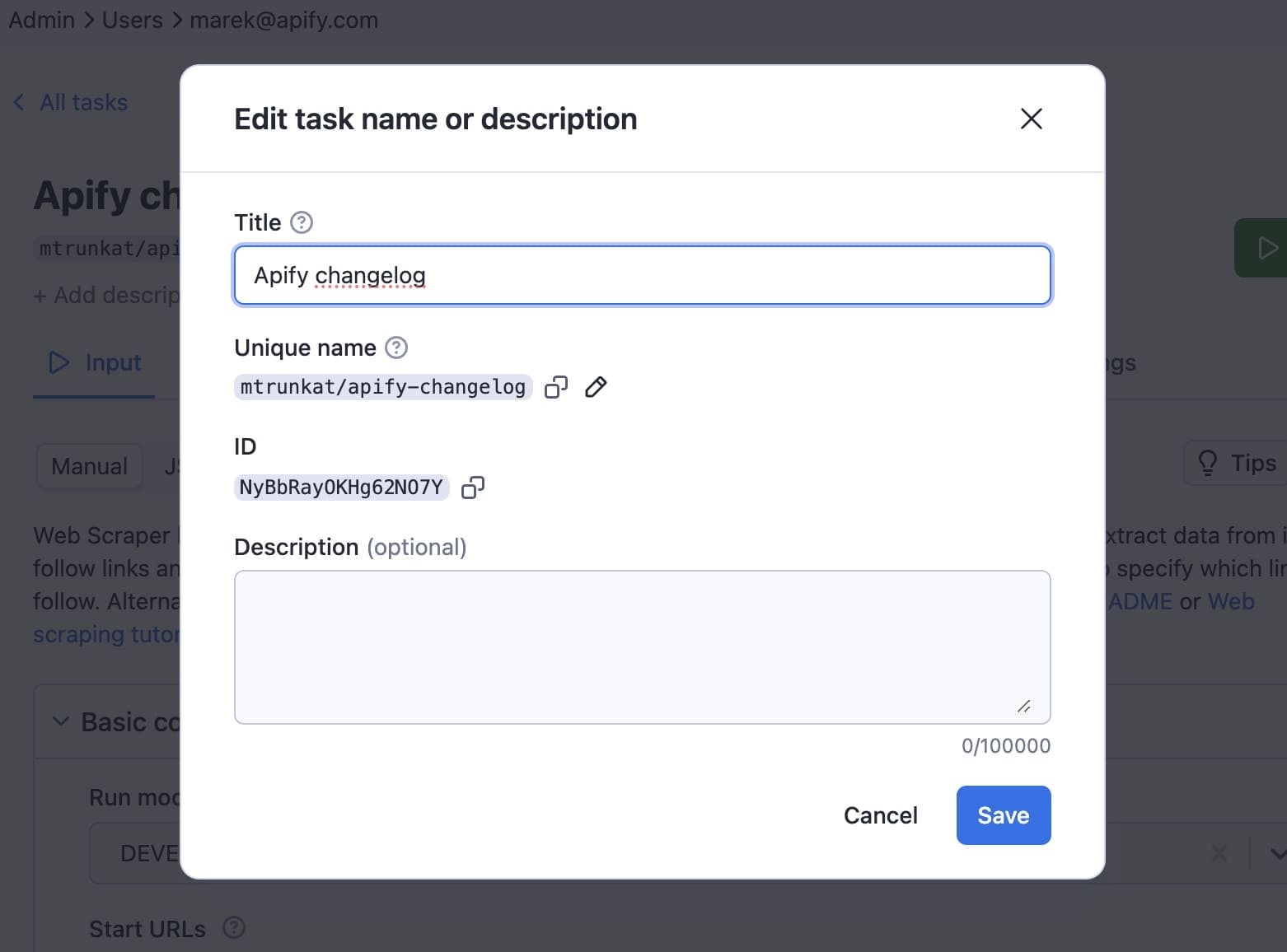 Create an RSS feed from a website. Step 2. Create a new task