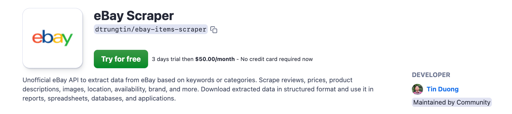 Step 1. Find eBay Scraper on Apify Store