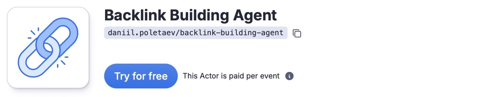 Backlink Building Agent