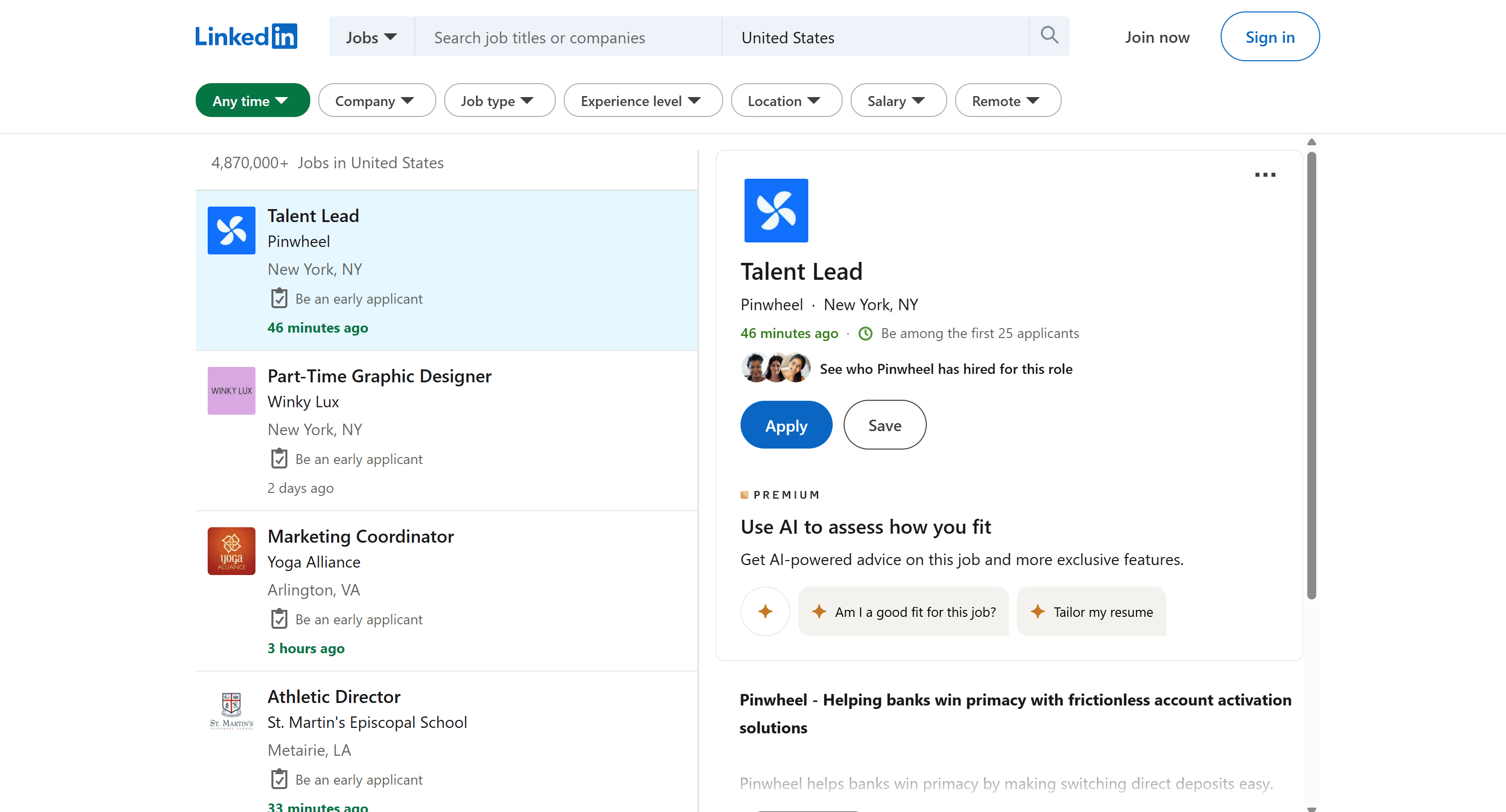 Reaching the target page