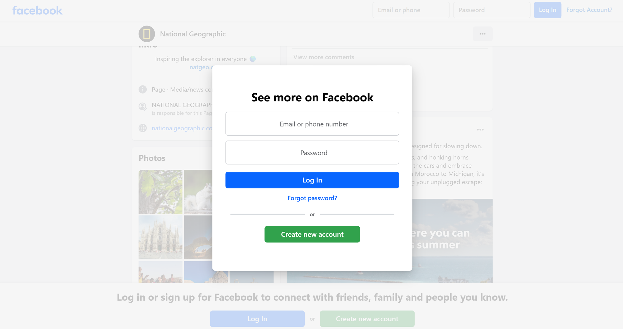 The uncloseable Facebook login modal