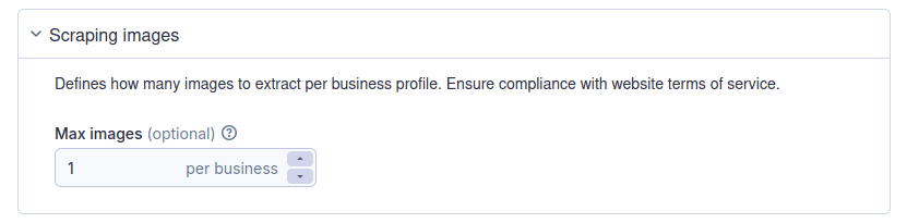 Scrape images from Yelp