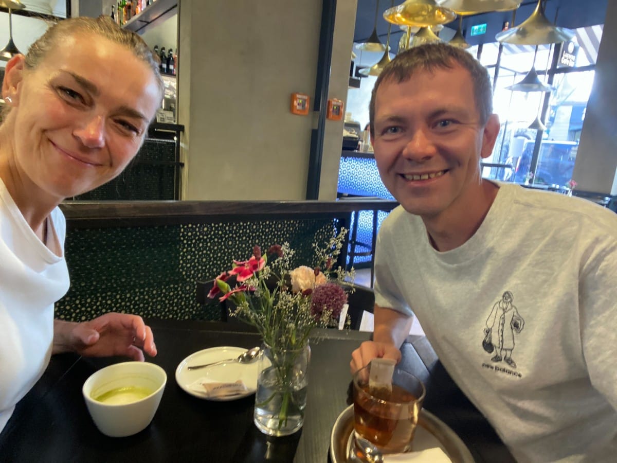 On a Donut coffee with Nick L.