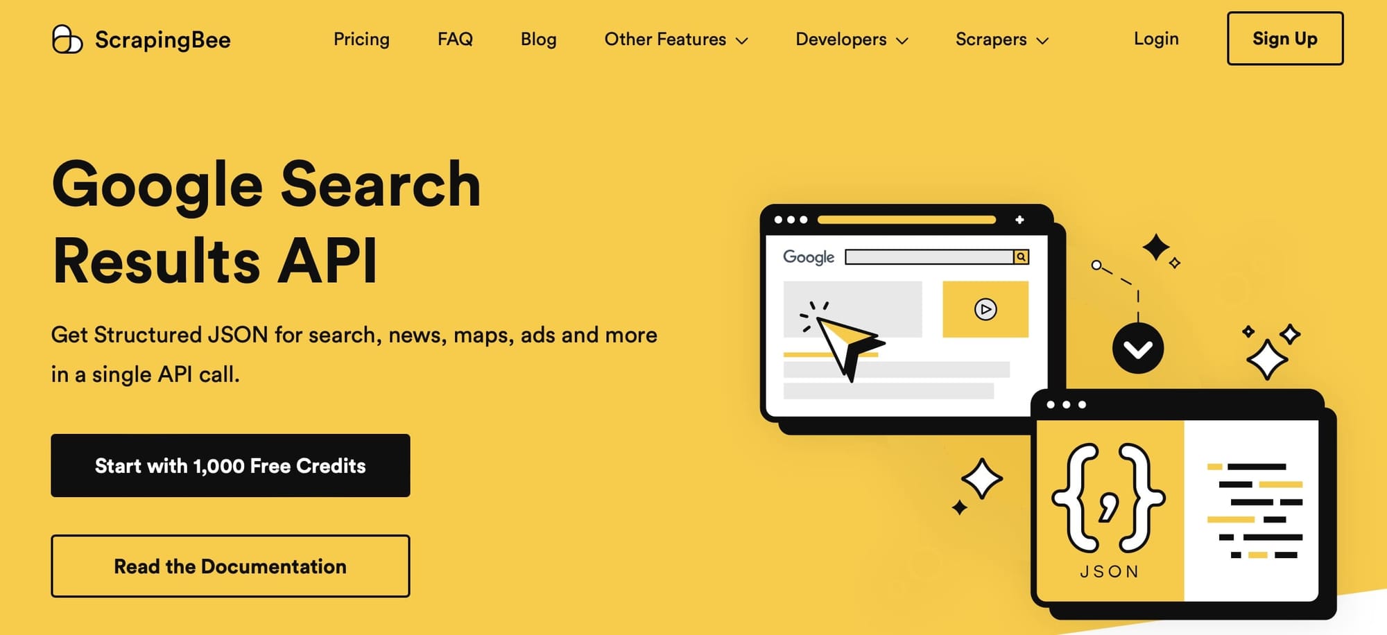 ScrapingBee's Google Search Results API