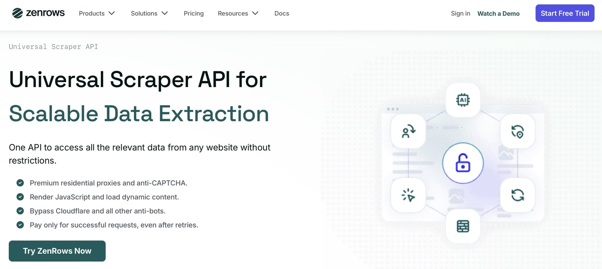 Zenrows Universal Scraper API