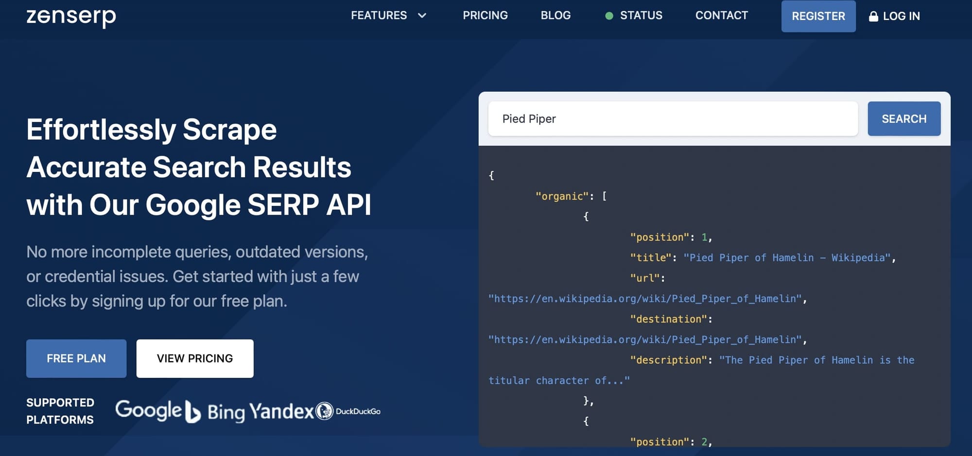 Zenserp Google SERP API