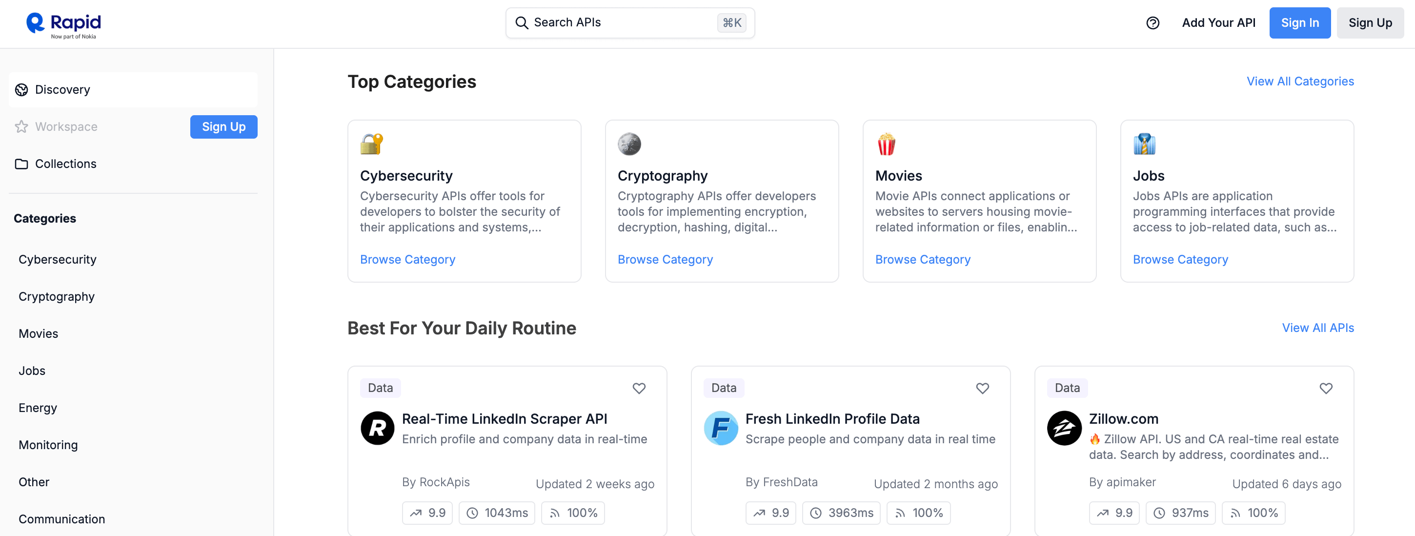 RapidAPI Hub