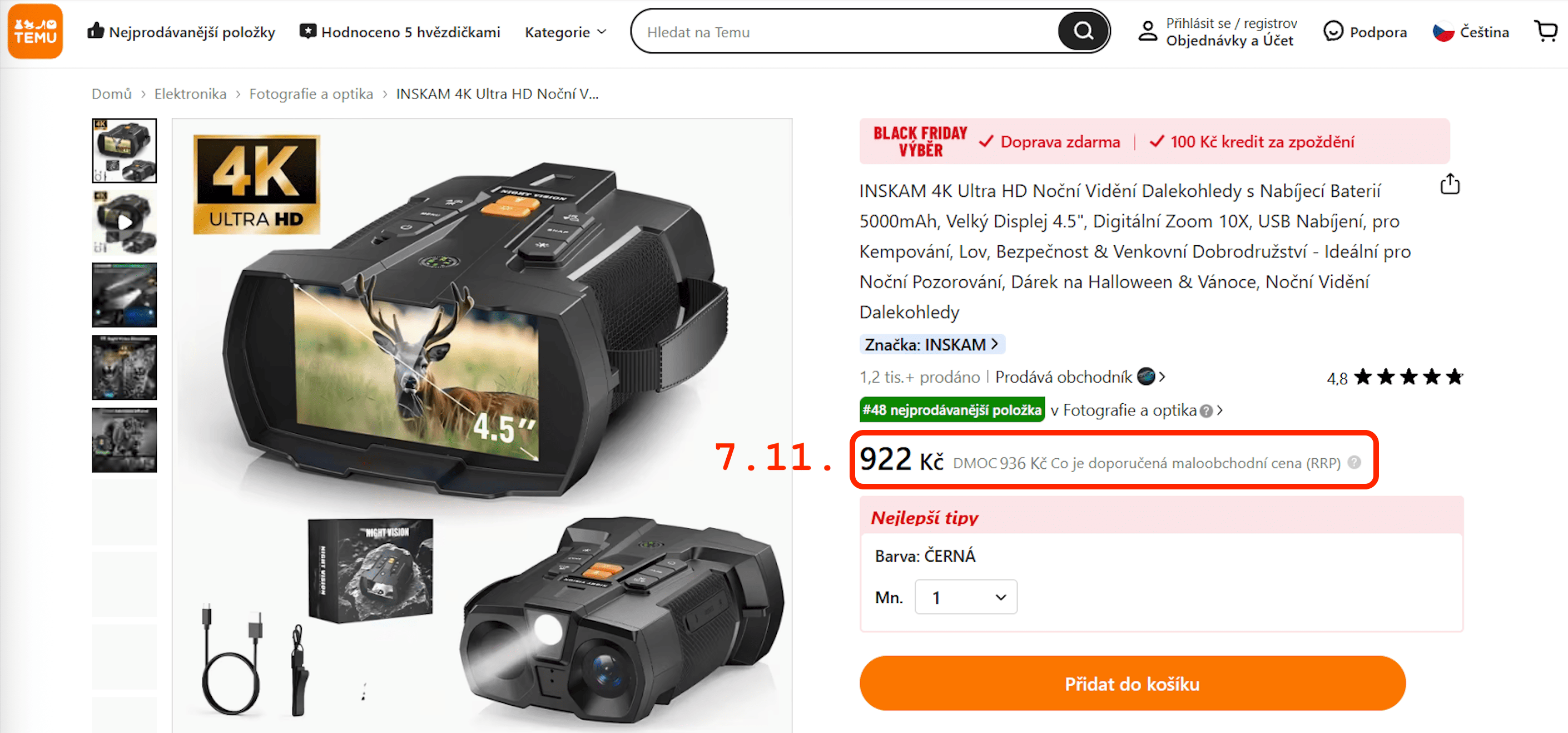 Navýšení DMOC na Temu - 7.11.