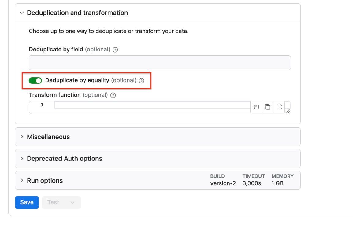 Google Sheets Import & Export - deduplicate