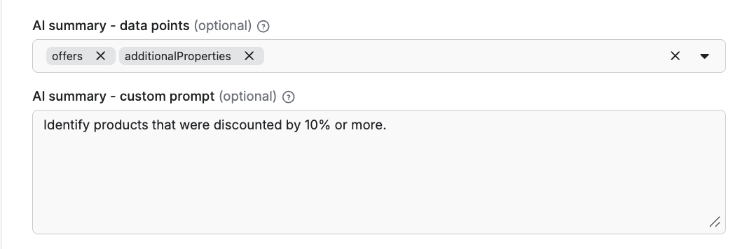 AI summary feature - E-commerce Scraping Tool 