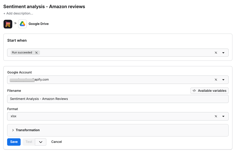 Customizing the integration with Google Drive 