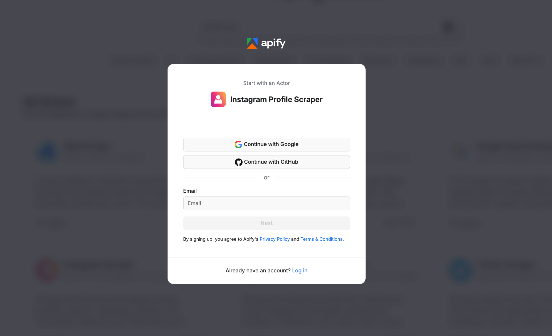 Signing in with third-party apps 
