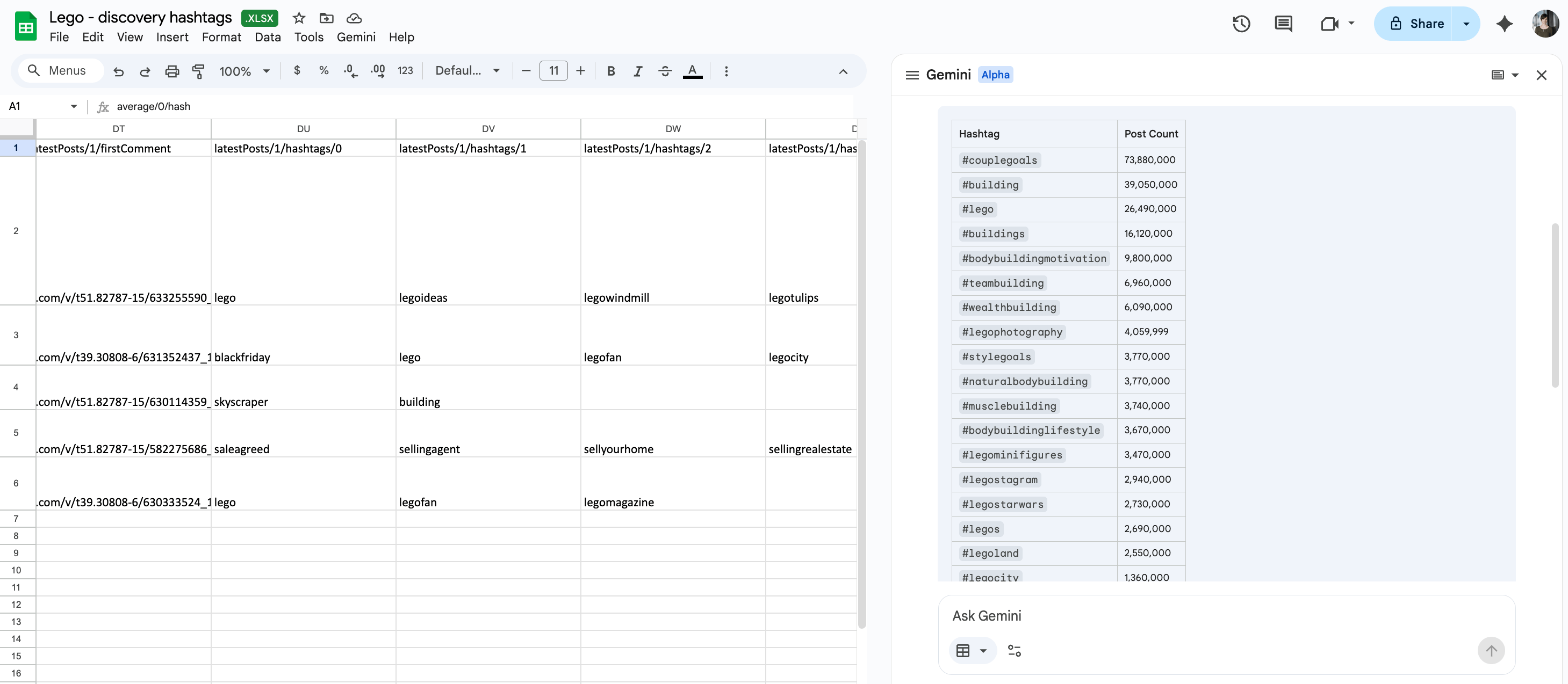 Narrowing down results with Gemini