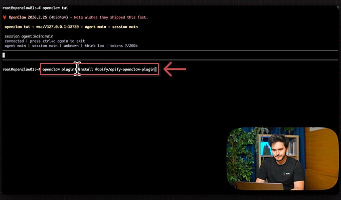 OpenClaw Apify plugin installation