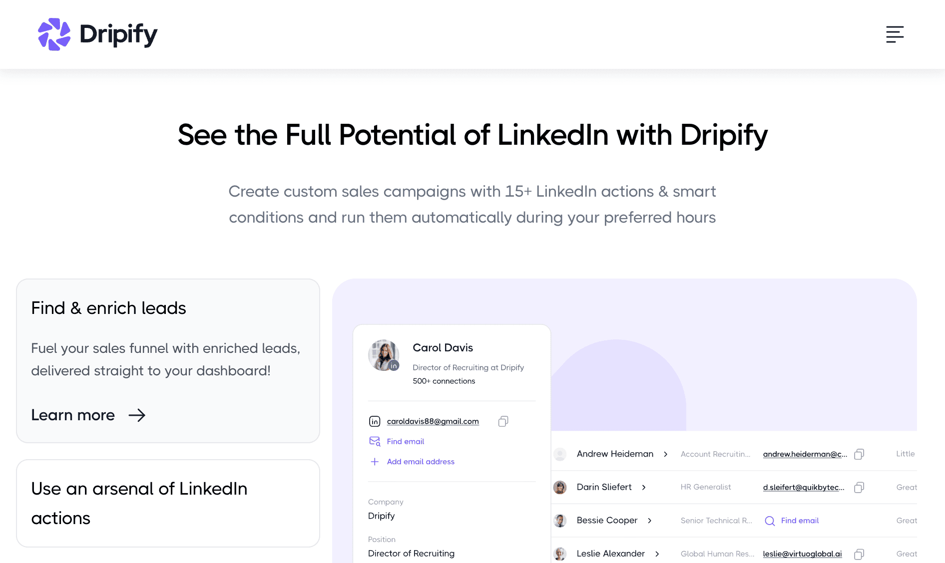 Dripify LinkedIn Scraper