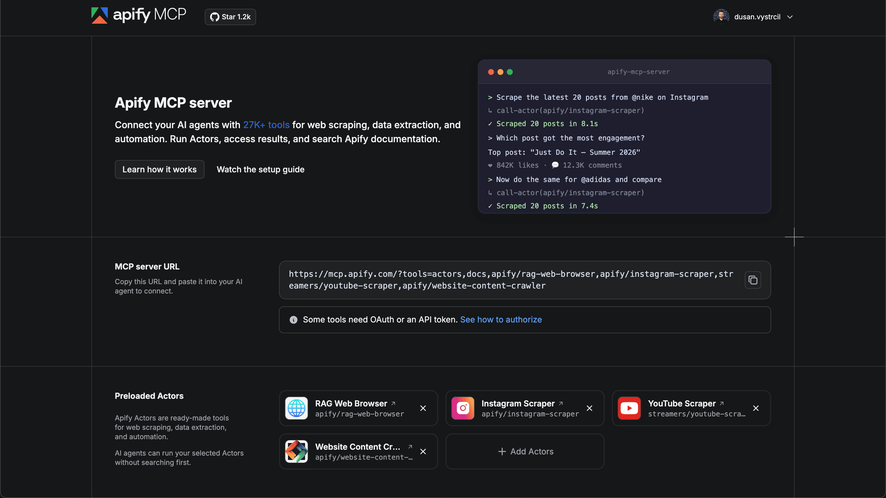Apify MCP Server