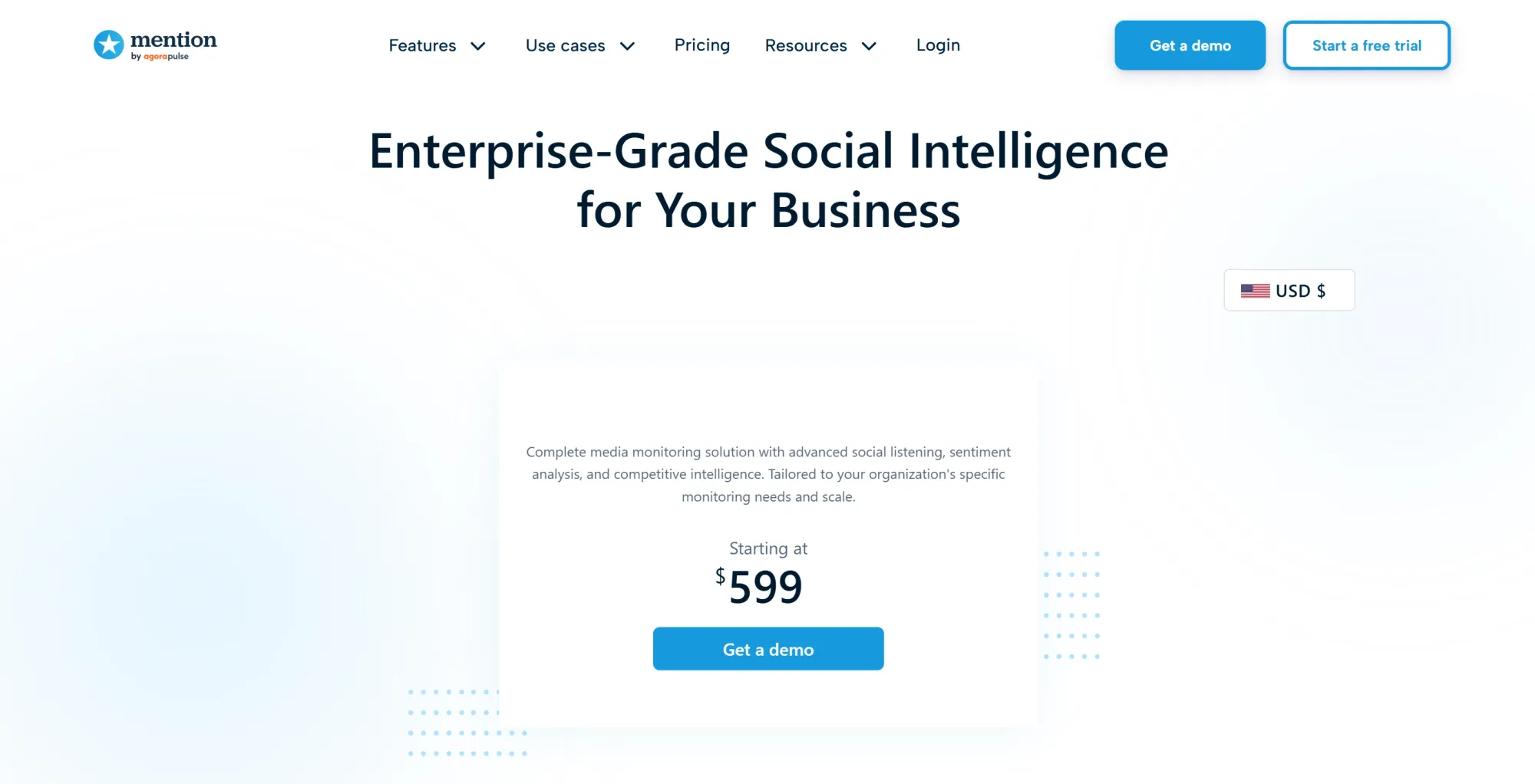 Mention pricing plan