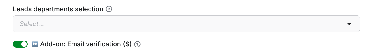 Email verification add-on