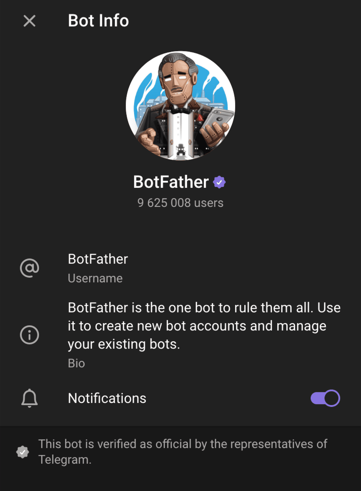 Telegram's BotFather