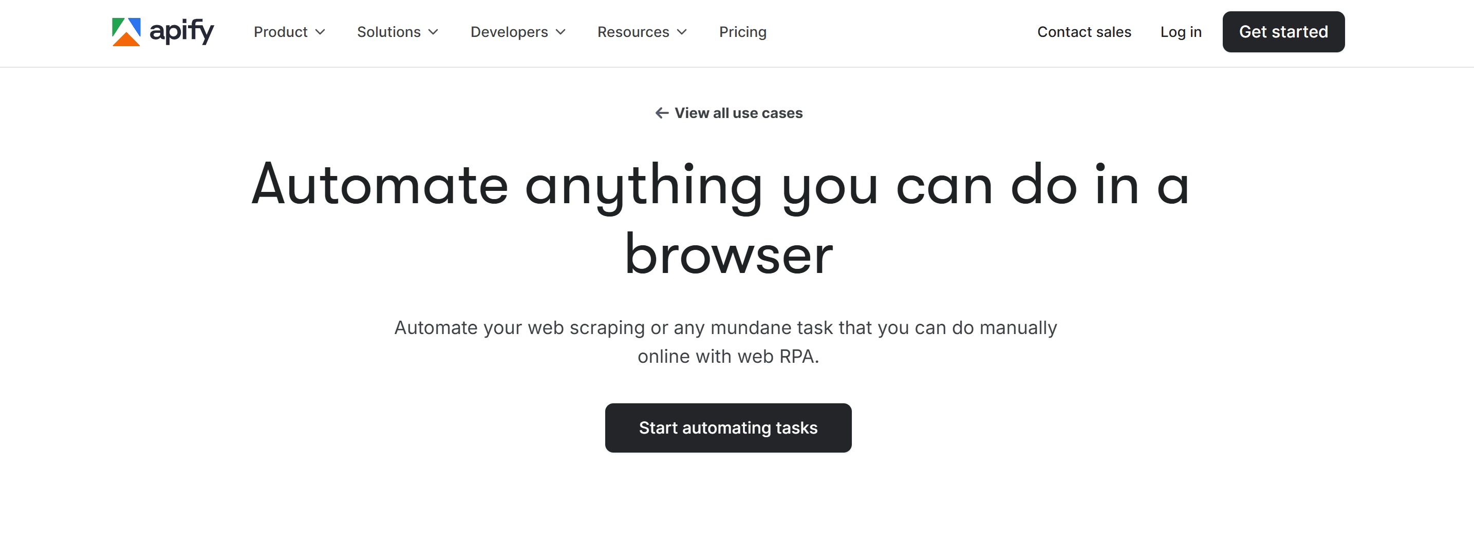 Apify’s browser automation capabilities
