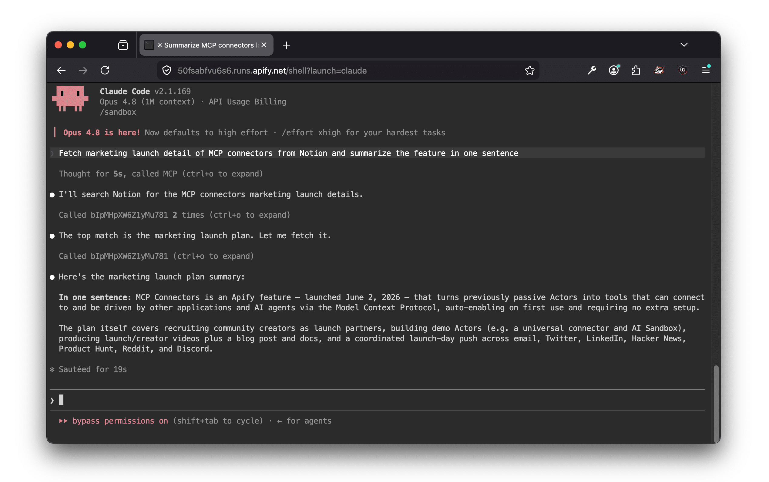 AI Code Sandbox on Apify