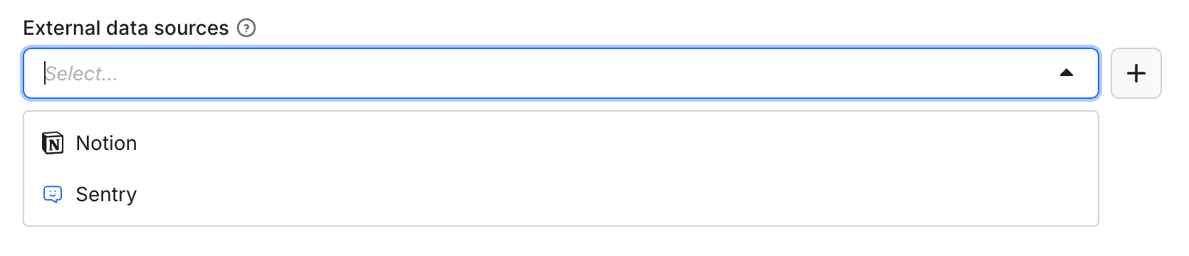 Add external data sources in Actor input field