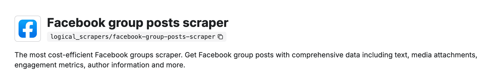 Facebook Group Posts Scraper by Goldmine