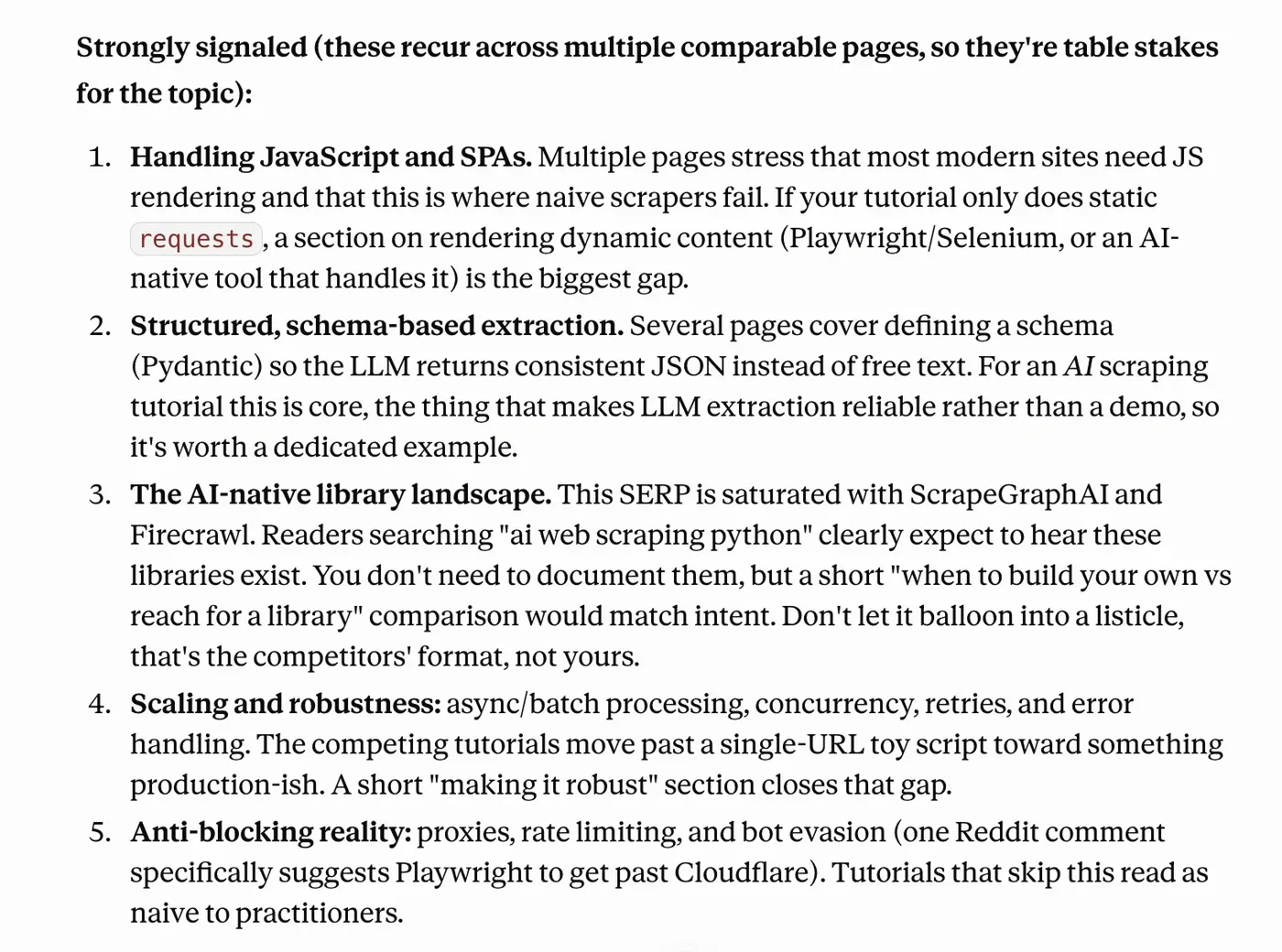 Claude-generated tips on blog post rewrite (strongly signaled, based on the dataset)