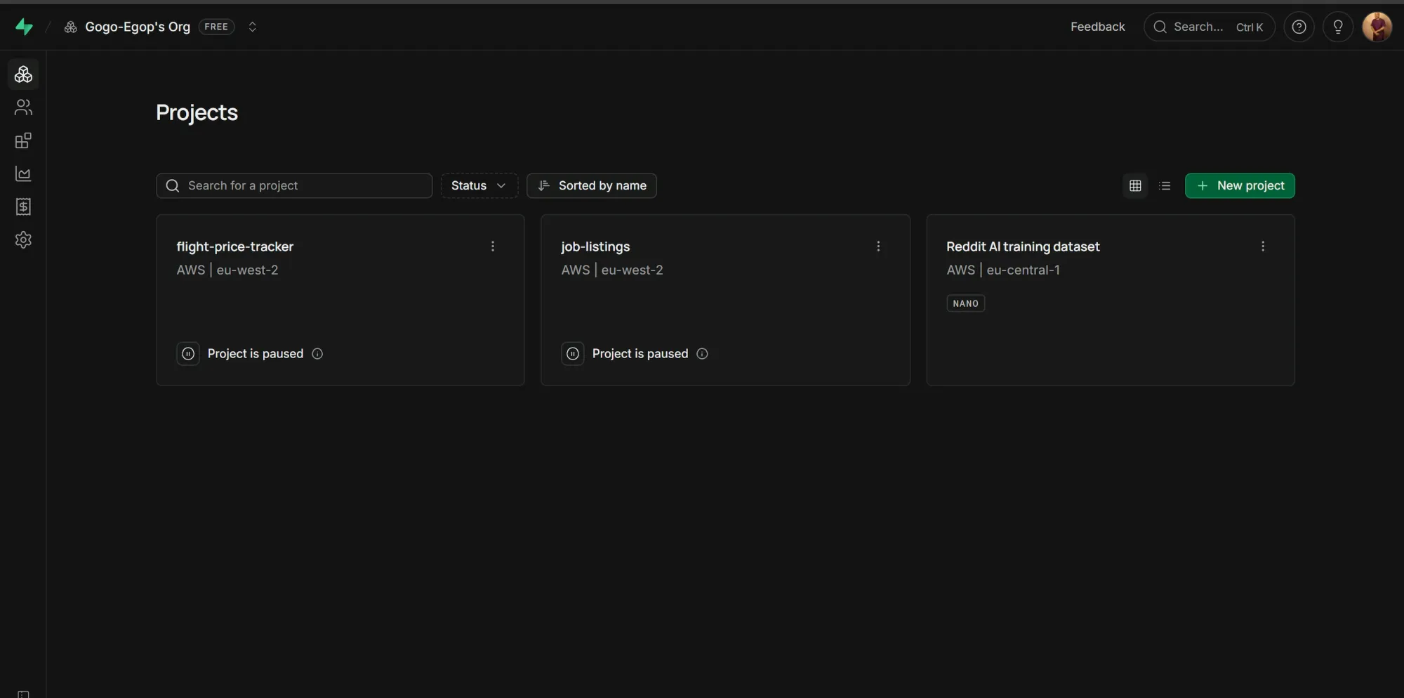 Supabase homepage