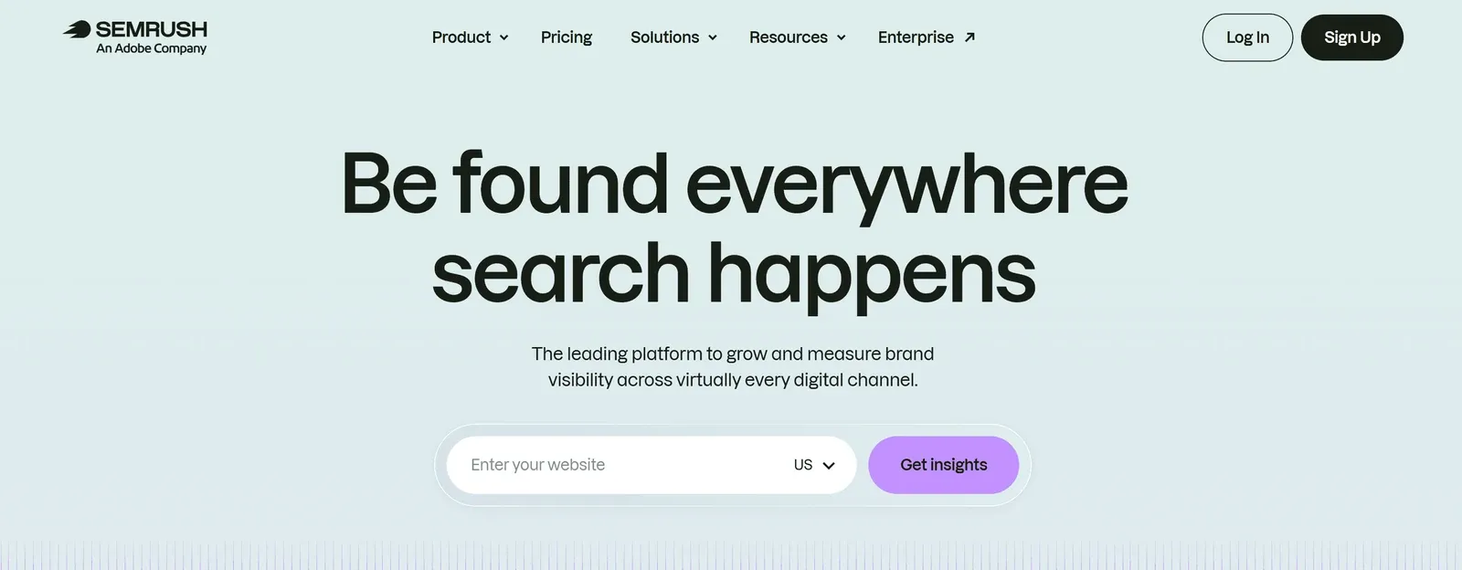 Semrush homepage
