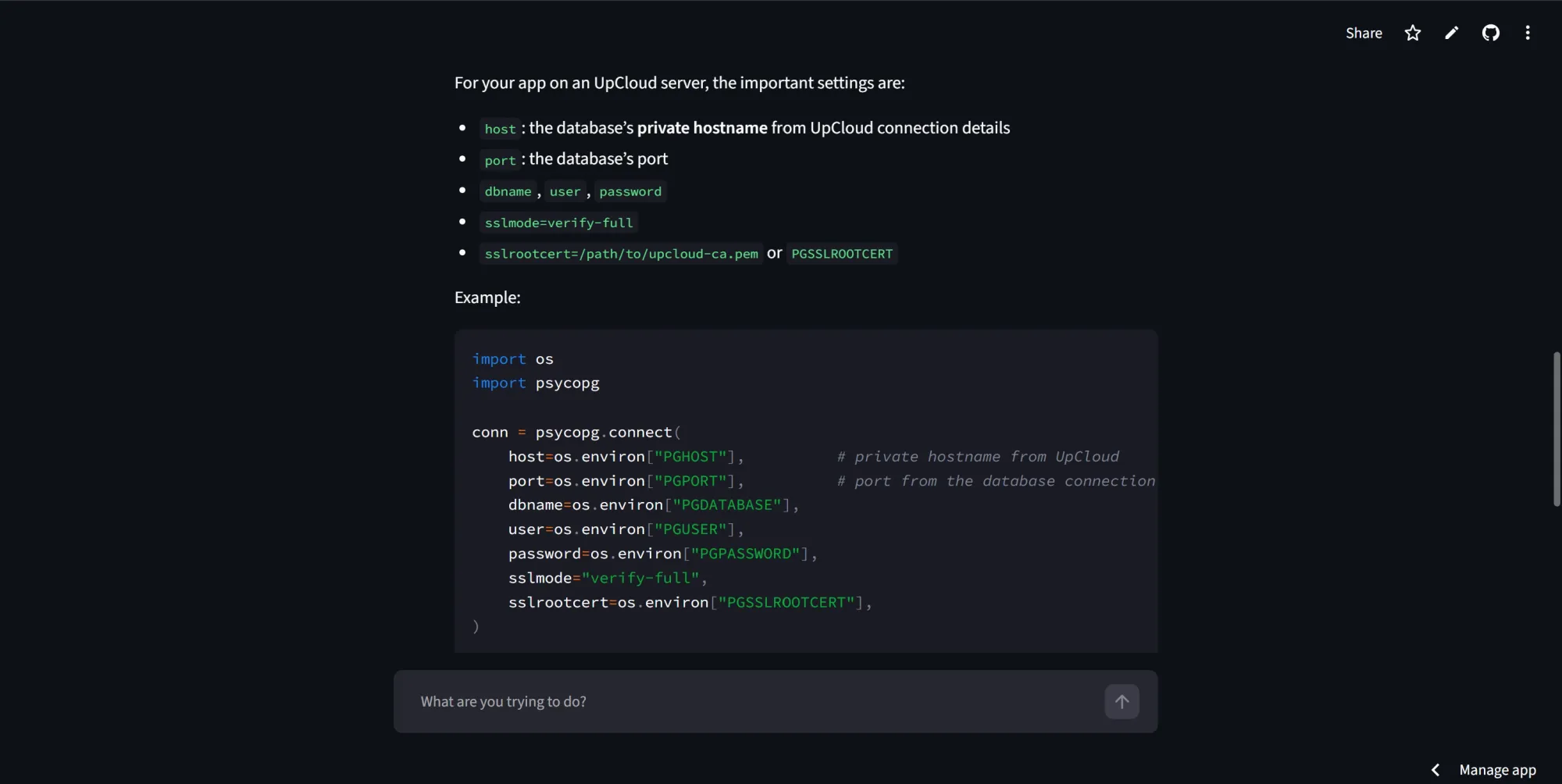   Python database connection example with certificate verification