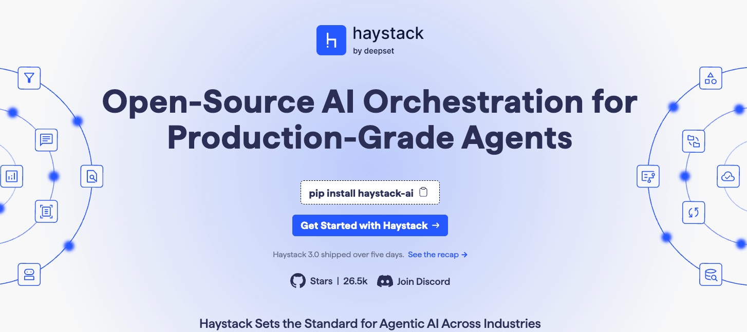Haystack homepage