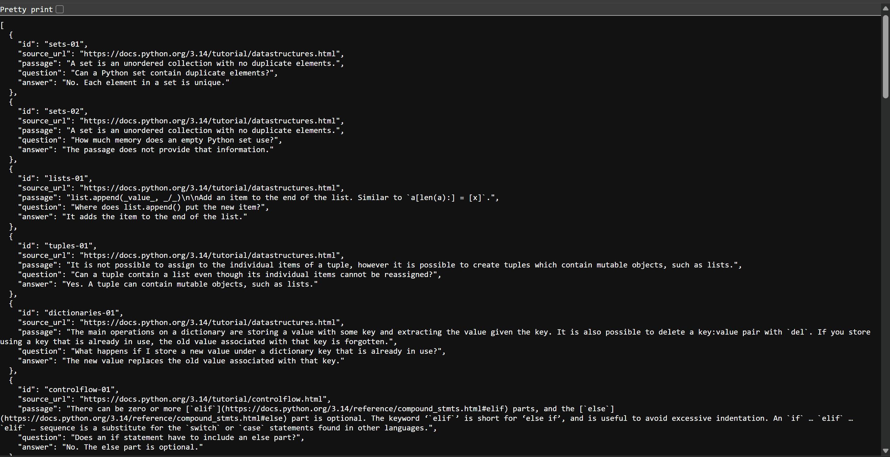 Export examples into training, validation, and test files