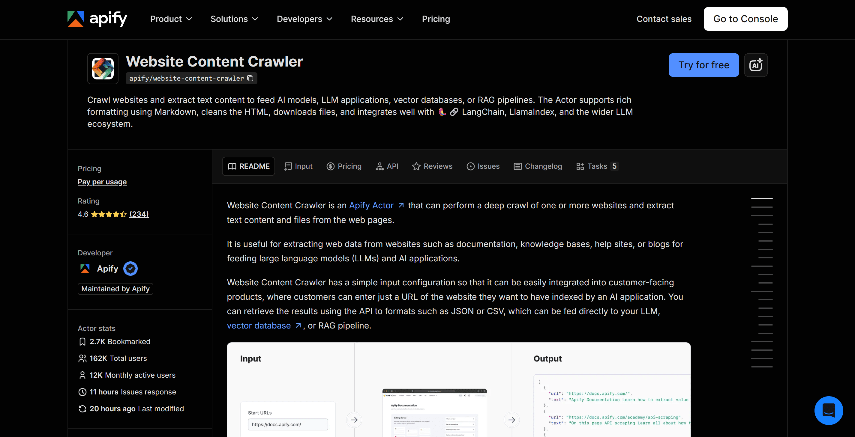 Website Content Crawler README