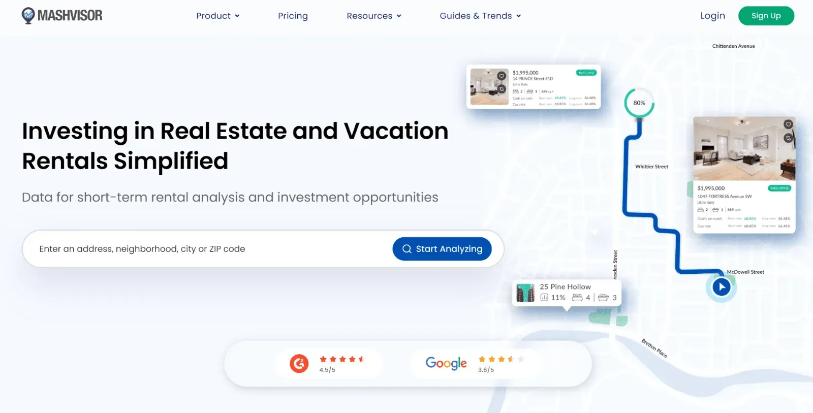 Mashvisor rental investment analytics