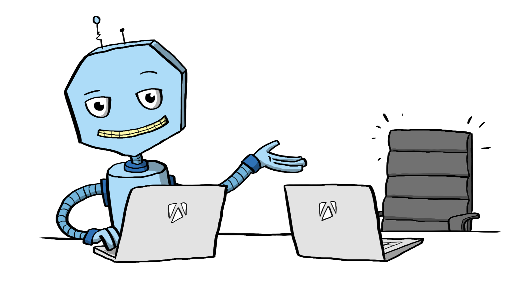 The old Apifier mascot was a robot