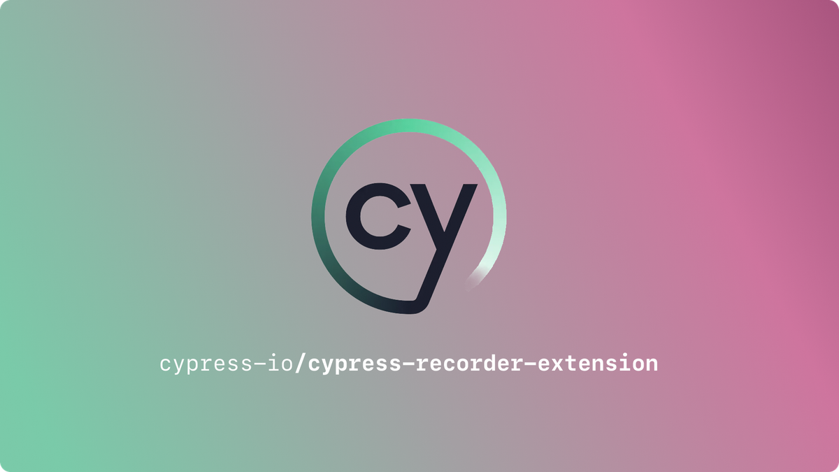 How to record a Cypress test using a Cypress Recorder extension