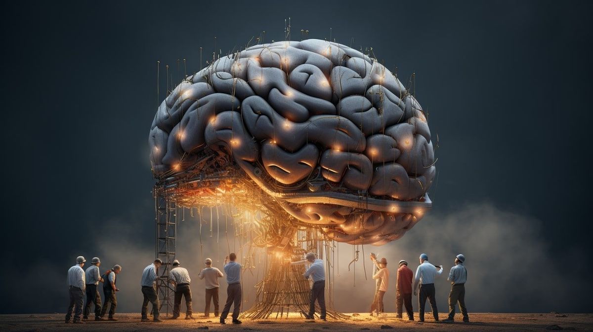 Illustration of hackers and AI brain for post on Prompt injection and AI: hidden threat to AI web scraping?