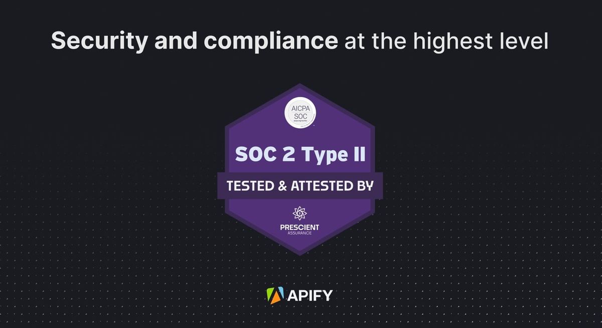 SOC 2 Type II Apify