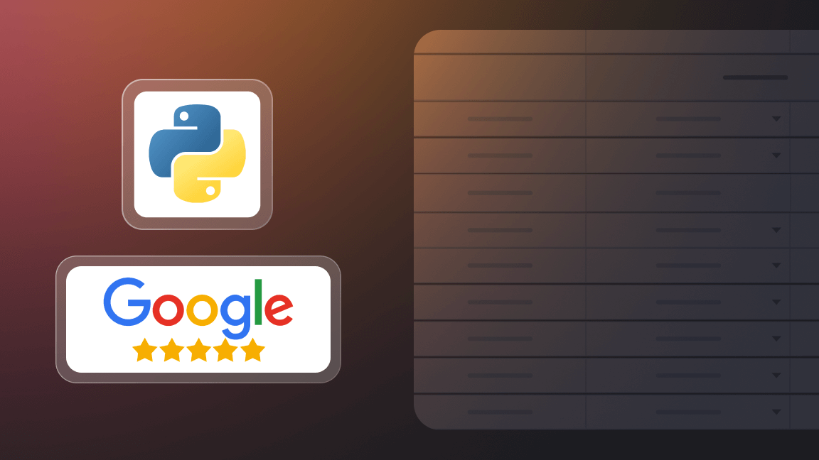 How to scrape Google reviews with Python