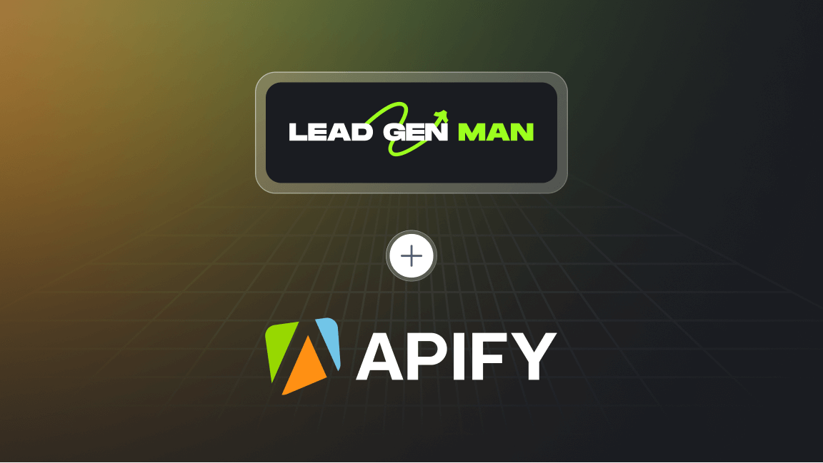 Apify Partner Program case study with Lead Gen Man