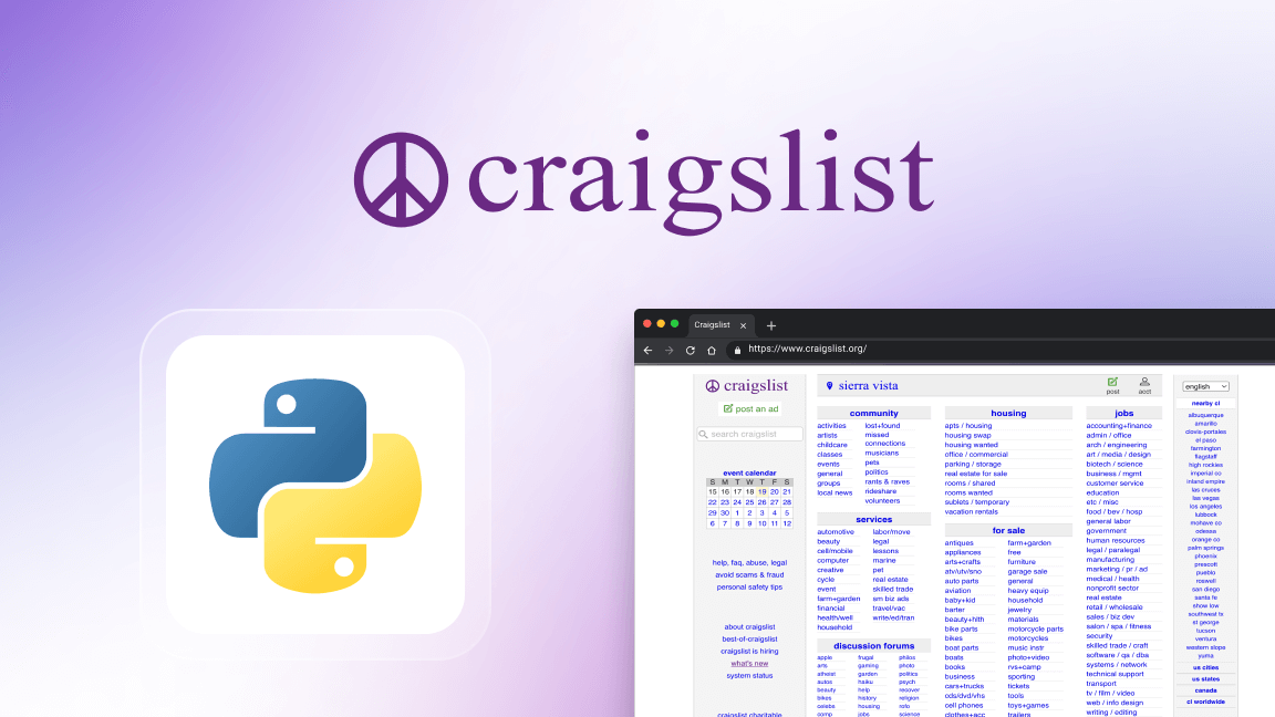 How to scrape Craigslist with Python 