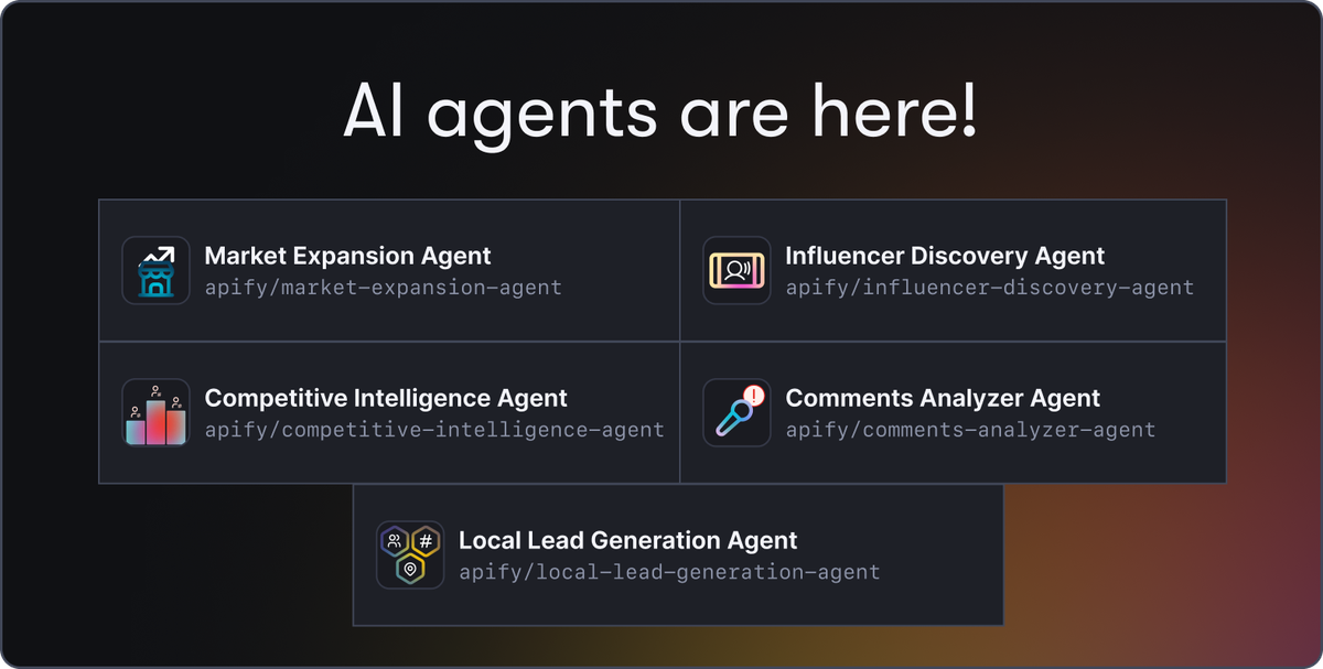AI agents on Apify