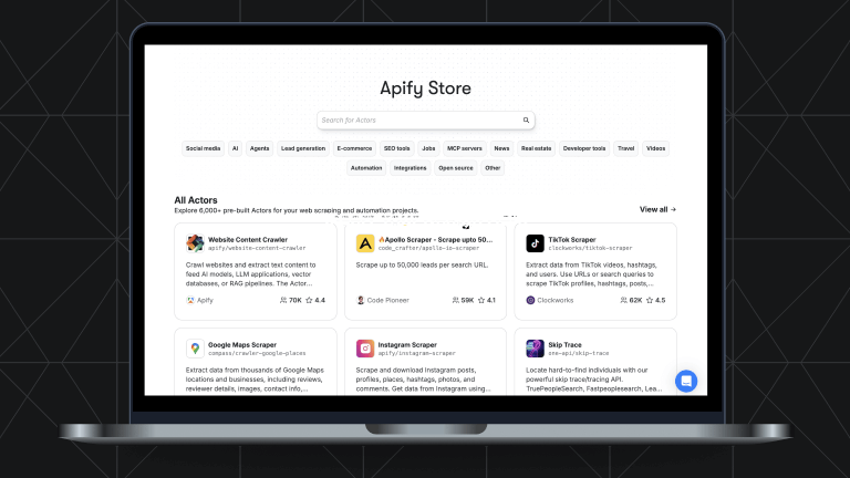 Introduction to Apify Store: the world's largest marketplace of web scrapers